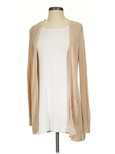 Pre-owned Nine West Cardigan Sweater In Tan