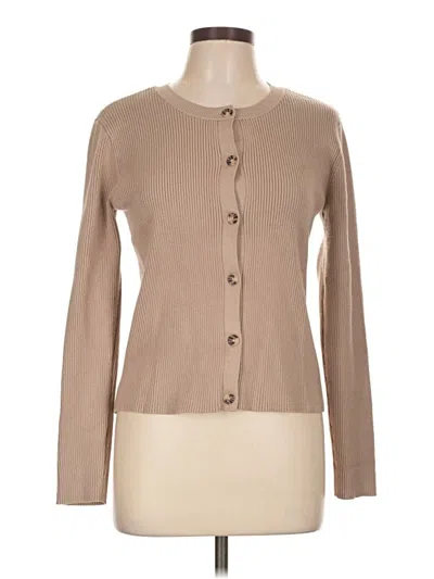 Pre-owned Nine West Cardigan Sweater In Tan