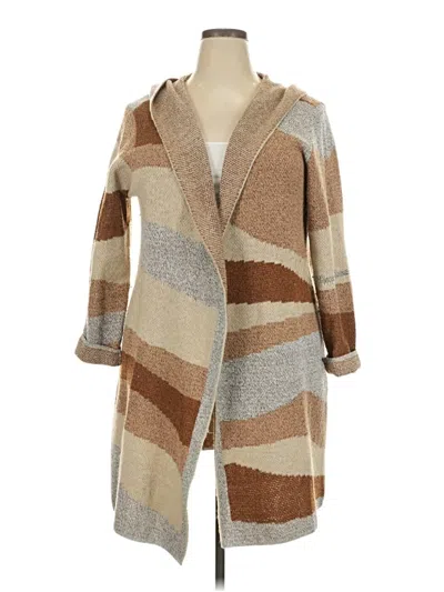 Pre-owned Nine West Cardigan Sweater In Tan