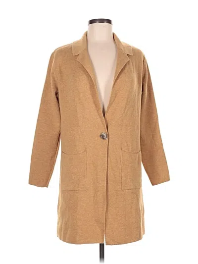 Pre-owned Nine West Cardigan Sweater In Tan