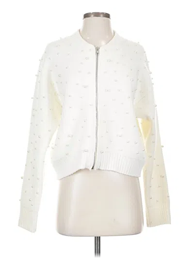 Pre-owned Nine West Cardigan Sweater In White