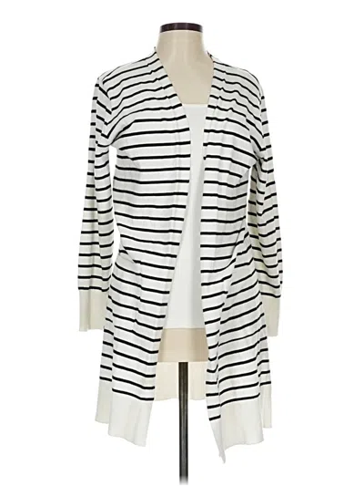 Pre-owned Nine West Cardigan Sweater In White