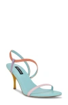 Nine West Carolyn Slingback Pointed Toe Sandal In Light Pink Multi