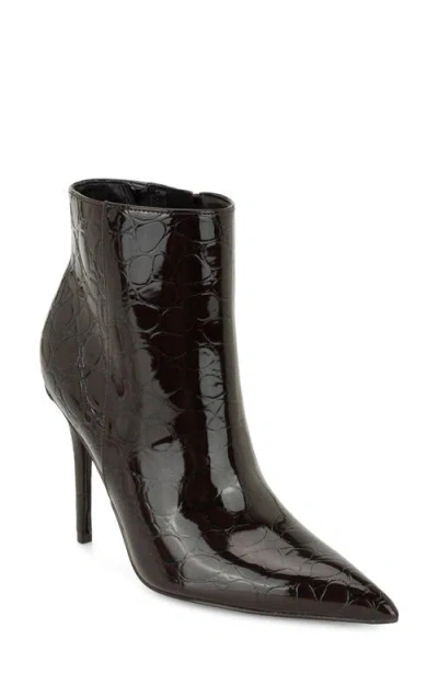 Nine West Carson Leather Bootie In Black