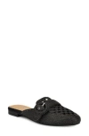 Nine West Caspe Woven Mule In Black
