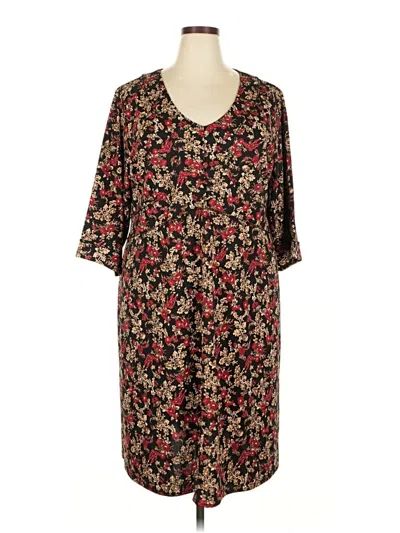 Pre-owned Nine West Casual Dress In Burgundy
