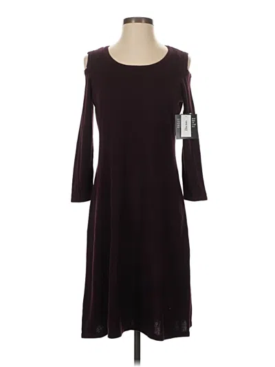 Pre-owned Nine West Casual Dress In Burgundy