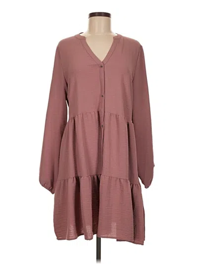 Pre-owned Nine West Casual Dress In Burgundy
