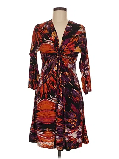 Pre-owned Nine West Casual Dress In Burgundy