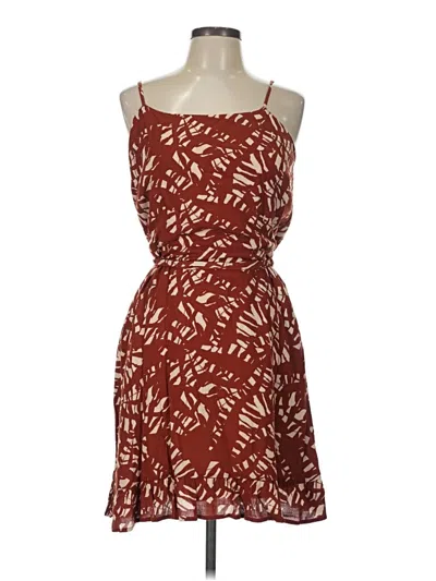 Pre-owned Nine West Casual Dress In Burgundy