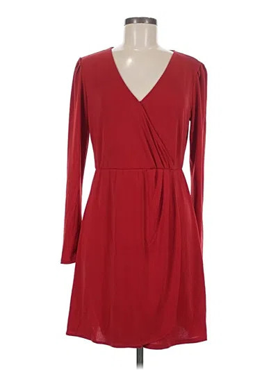 Pre-owned Nine West Casual Dress In Burgundy