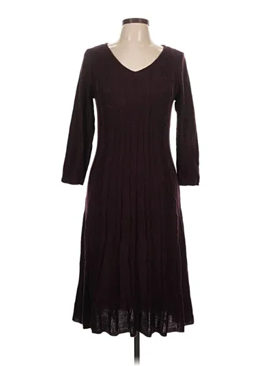 Pre-owned Nine West Casual Dress In Burgundy