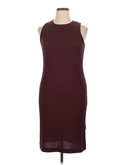 Pre-owned Nine West Casual Dress In Burgundy