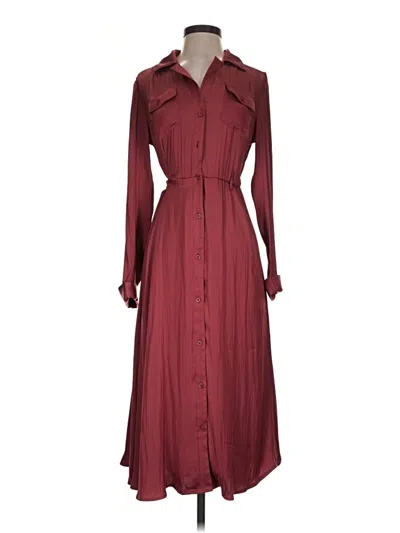 Pre-owned Nine West Casual Dress In Burgundy