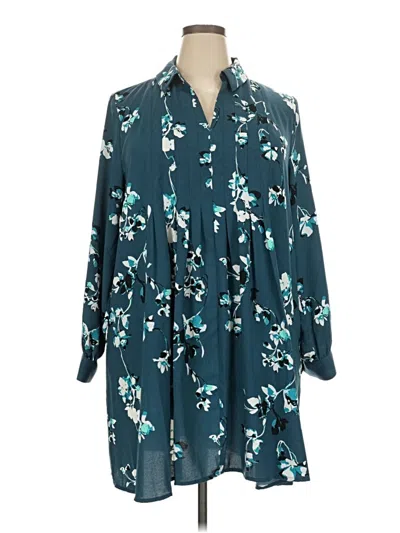 Pre-owned Nine West Casual Dress In Teal