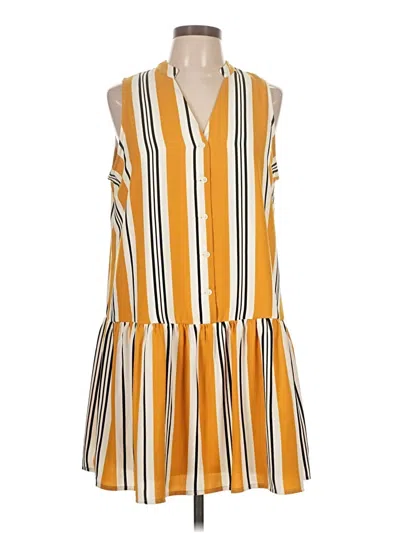 Pre-owned Nine West Casual Dress In Yellow