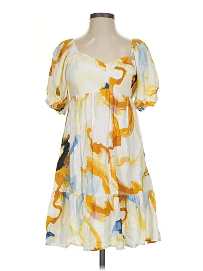 Pre-owned Nine West Casual Dress In Yellow
