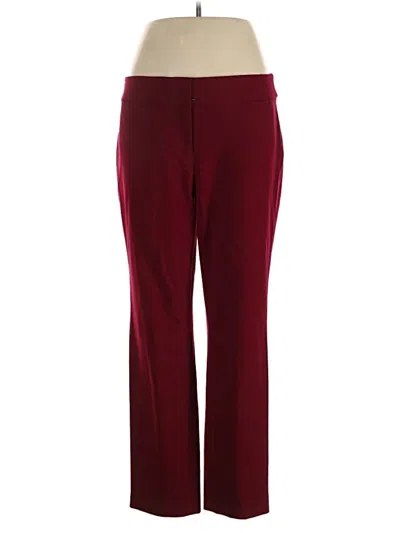 Pre-owned Nine West Casual Pants In Burgundy