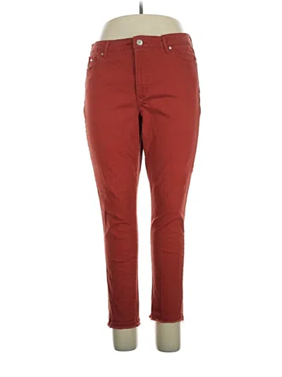 Pre-owned Nine West Casual Pants In Burgundy