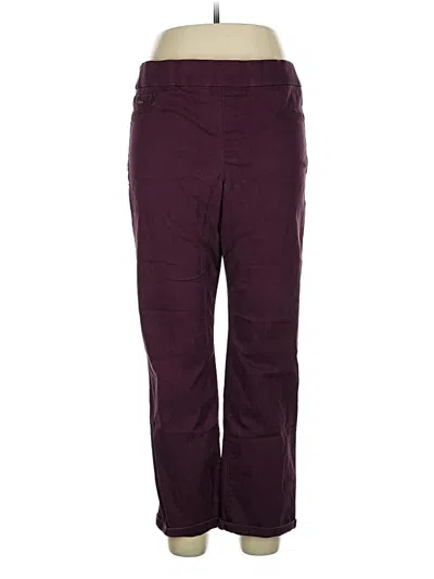 Pre-owned Nine West Casual Pants In Burgundy