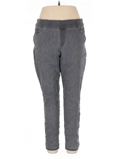 Pre-owned Nine West Casual Pants In Gray