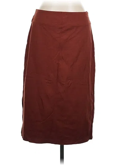 Pre-owned Nine West Casual Skirt In Burgundy