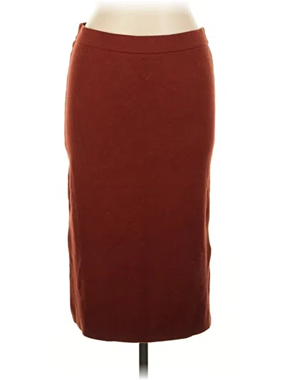 Pre-owned Nine West Casual Skirt In Burgundy