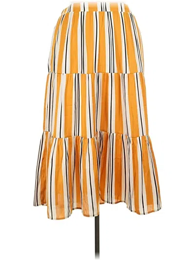 Pre-owned Nine West Casual Skirt In Yellow