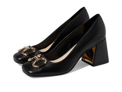 Nine West Caven High Heels Black Leather: 9 M