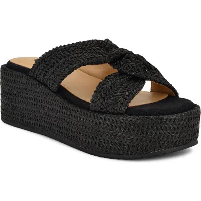 Nine West Cerry Platform Sandal In Black