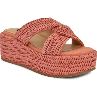 Nine West Cerry Platform Sandal In Orange