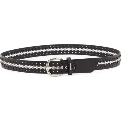 Nine West Chain Belt In Black