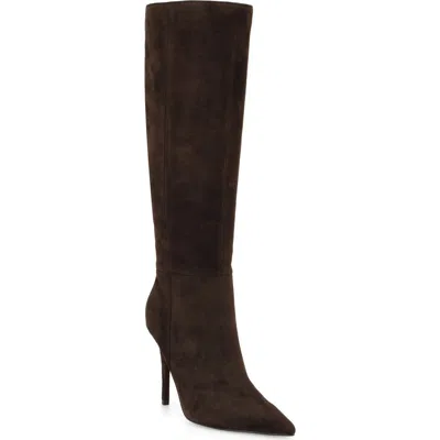 Nine West Cherri Faux Leather Knee High Boot In Brown