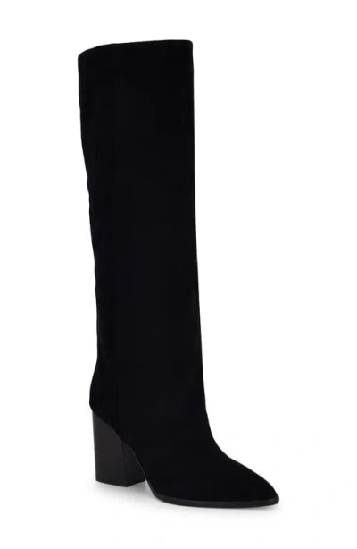Nine West Chicke Pointed Toe Knee High Boot In Black