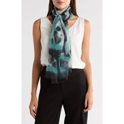 Nine West Chiffon Scarf In Blue