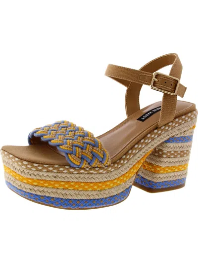 Nine West Cinka 2 Womens T Textured Espadrilles In Yellow
