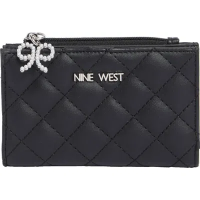 Nine West Clarimond Quilted Id Wallet In Black