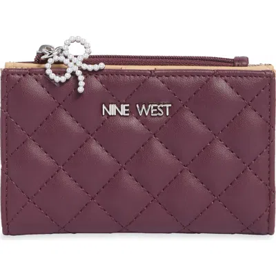 Nine West Clarimond Quilted Id Wallet In Boysenberry