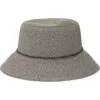 Nine West Classic Straw Bucket Hat In Neutral