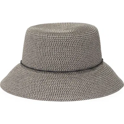 Nine West Classic Straw Bucket Hat In Neutral