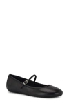 Nine West Classik Womens Adjustable Leather Mary Janes In Black