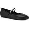 Nine West Classik Womens Adjustable Leather Mary Janes In Black
