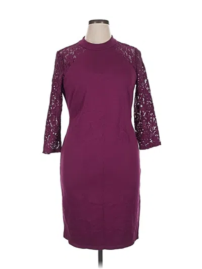 Pre-owned Nine West Cocktail Dress In Burgundy