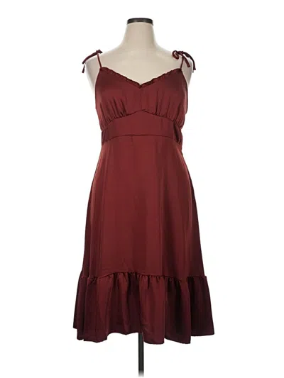 Pre-owned Nine West Cocktail Dress In Burgundy