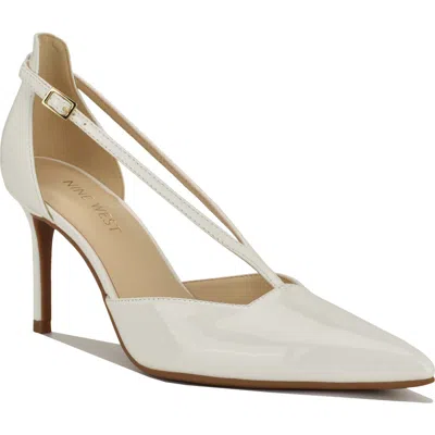 Nine West Condea Pointed Toe Pump In White