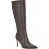 Nine West Cook Pointed Toe Knee High Boot In Brown