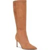 Nine West Cook Pointed Toe Knee High Boot In Orange