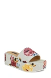 Nine West Copen Platform Sandal In Light Blue