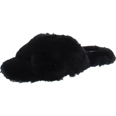 Nine West Cozy 2 Womens Tye Die Slip On Slide Slippers In Black
