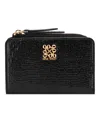 Nine West Cramer Zip Around Card Case In Black